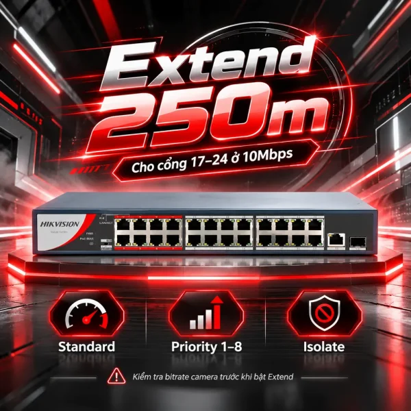 Switch POE 24 Cổng HIKVISION DS-3E0326P-E/M(B)