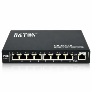 Switch PoE BTON 8 port Gigabit + 1 port UTP BT-6009 GE