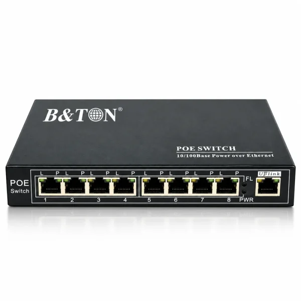 Switch PoE BTON 8 port Gigabit + 1 port UTP BT-6009 GE
