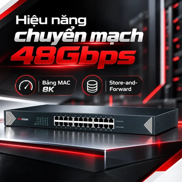 Switch POE HIKVISION 24 Cổng DS-3E0524-E