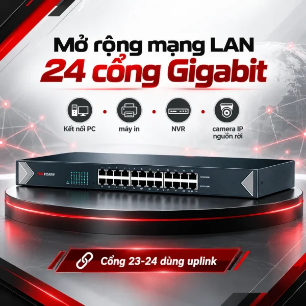 Switch POE HIKVISION 24 Cổng DS-3E0524-E