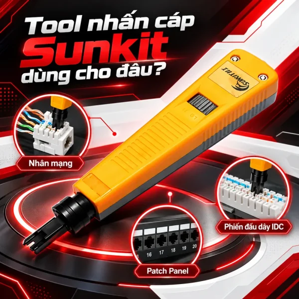 Tool nhấn cáp Sunkit chính hãng, giá rẻ.