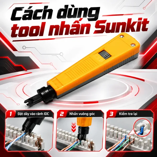 Tool nhấn cáp Sunkit chính hãng, giá rẻ.